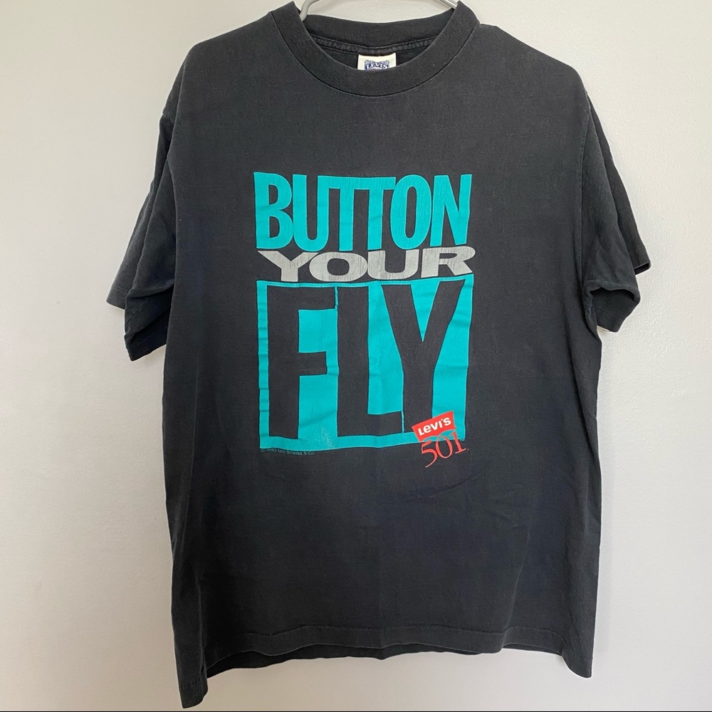 Vintage 1990 Levi’s 501 Button Your Fly Tee Shirt